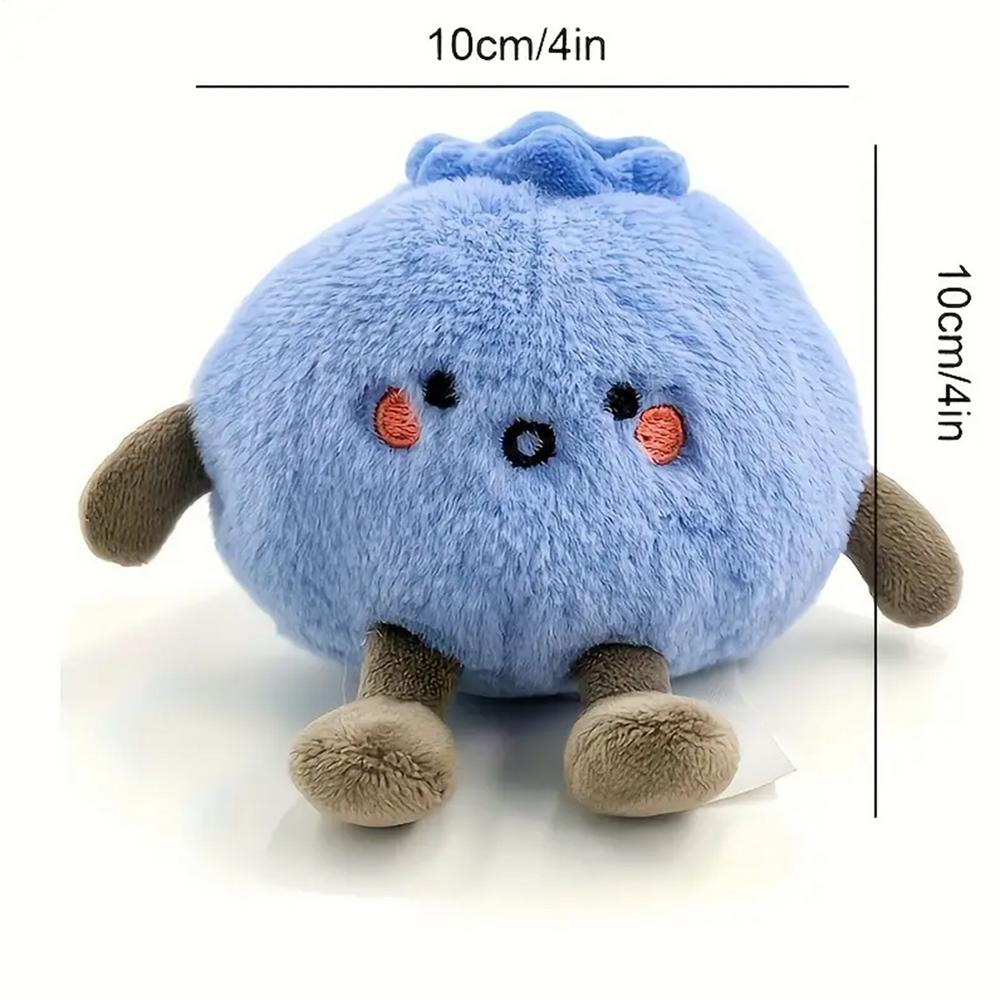 10cm simulation new innocent blueberry doll stuffed plush toy cartoon anime cute pillow for children's birthday gift fun doll