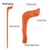 Orange Wave Wooden Single Joint Fashion Walking Stick Decorative Cospaly Cane Halloween Mace Crutch  Wand Crosier 92cm