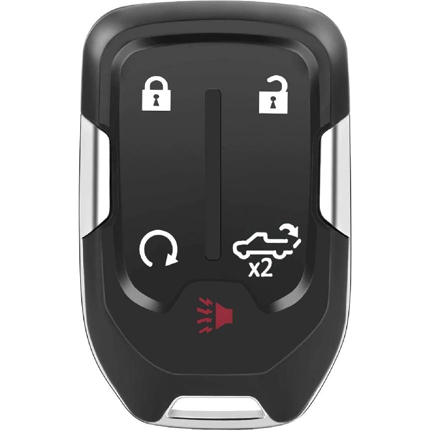 Smart Key Fob for Chevrolet Silverado -, Alliskeys Car Proximity Keyless Entry Remote Key Fob for GMC Sierra Chevy Silverado - HYQ1EA HYQ1ES 4+1 Buttons Pickup