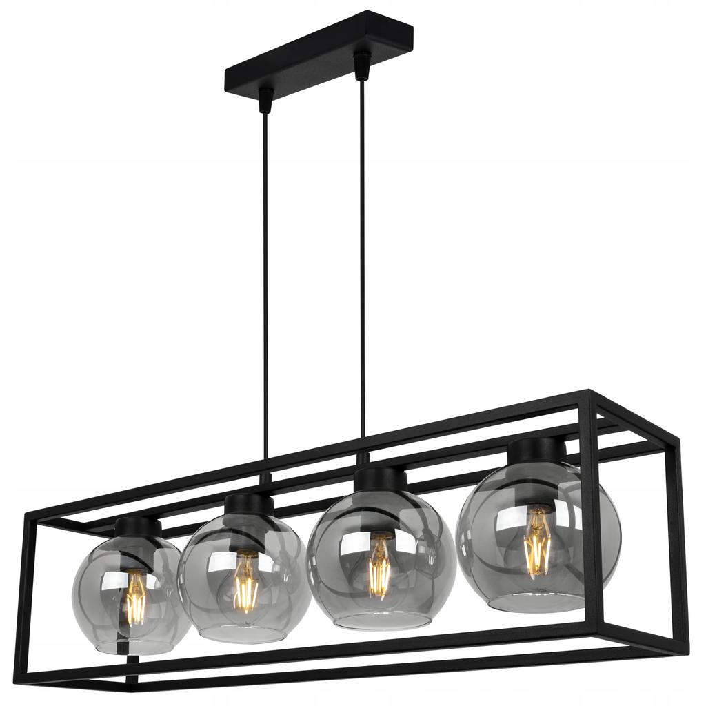 HANGING LAMP CAGE ELEGANT GLASS BALL