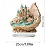 2D Flat Acrylic Purple Dragon Butterfly Girl Decoration, Indoor and Outdoor Decoration - No Battery/electricity Required, Free Day Decoration, S