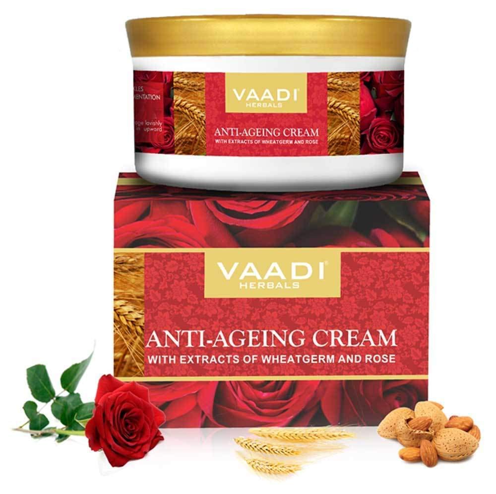 Vaadi Herbals Anti Ageing Cream 150g Pack of 1 | Nourishing Face Moisturizer for Smooth, Youthful Skin