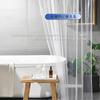 Tonnali Shower 220cm Long Mildew EVA Unit Improved Heating and Cooling Transparent Vinyl Hook Easy 180 x 220CM Curtain, Long, Clear, Vinyl, Length,