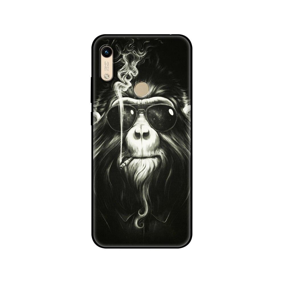 Für Honor 8A Hülle Für huawei Honor 8A prime Hülle Silikon TPU Rückseite Handyhülle schwarze TPU Hüllepink Anime Weltraum Auto