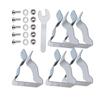 5Pcs Basement Window Well Cover Install Retaining Clips Window Well Cover Clips Egress Cover Spring Clips With Screws