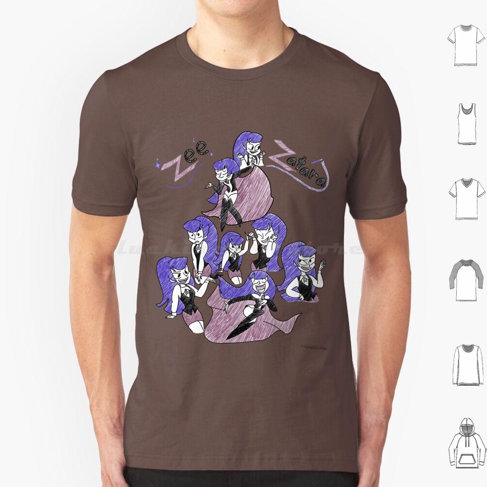 Sketchy Zee Zatara T Shirt Cotton Men Women DIY Print Zee Zatara Comics Zatana Superhero Girls Cartoon Magic Cartoons Magician