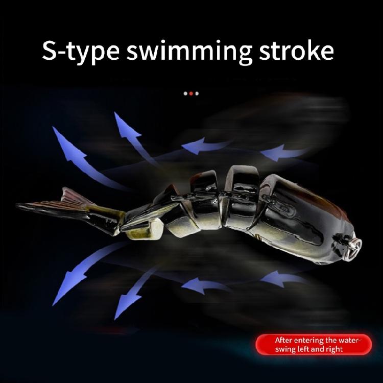 5 Pcs Multi Jointed Swimbait Fishing Lures Slow Sinking Bionics Artificial Baits