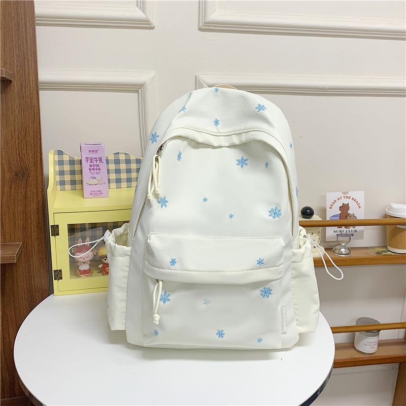 Schoolbag new backpack student schoolbag high value ins wind backpack fashionable versatile large capacity junior high school girls