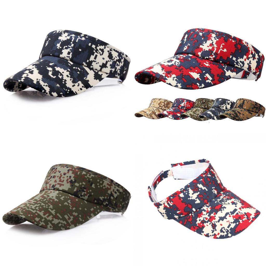 Unisex Kappe mit digitalem Camouflage-Muster und verstellbarer Passform für Sommer im Militärstil