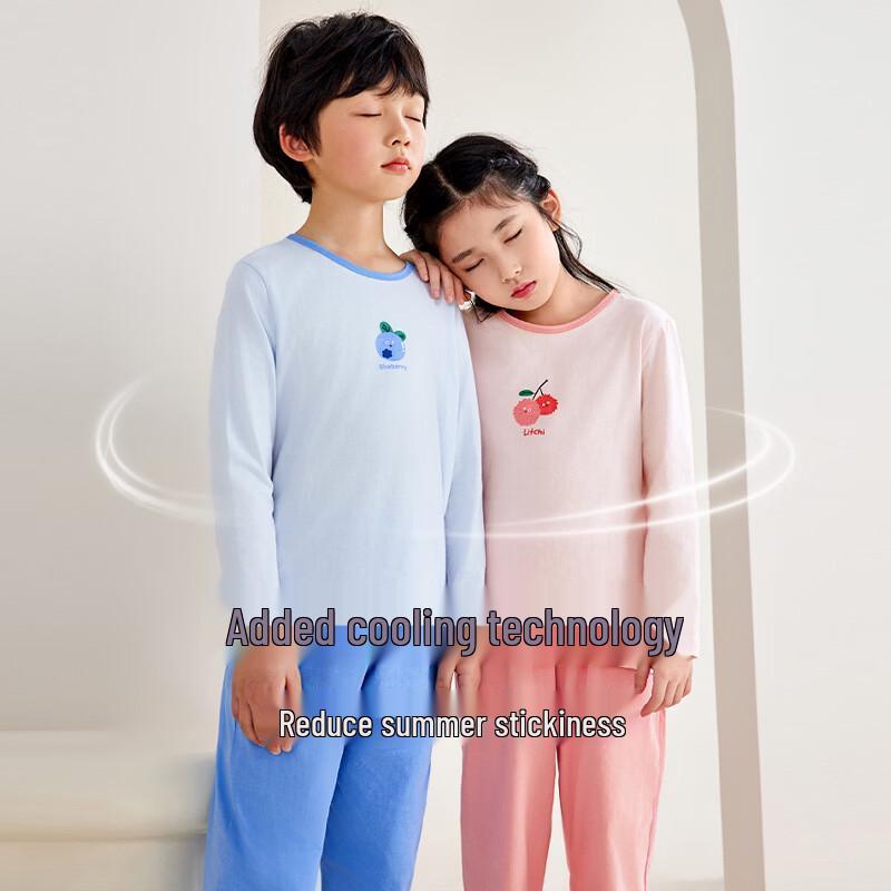 Hodo Kids' Pure Cotton Long-Sleeve Pajama Set