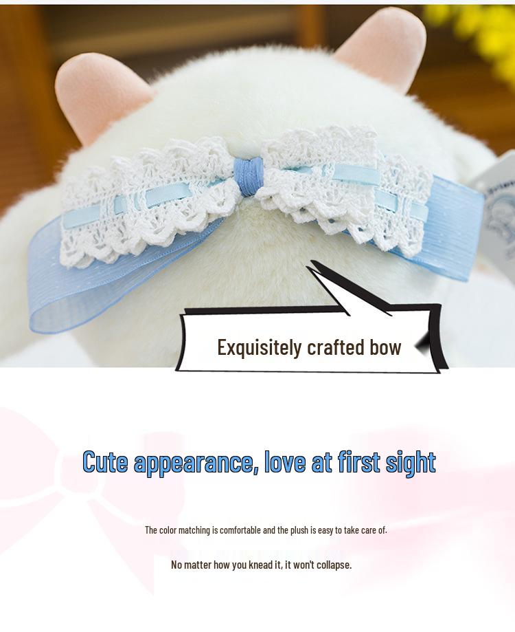Nina's Cute Sheep & Rabbit Plush Doll: Long-Eared Children's Companion & Pillow Gift