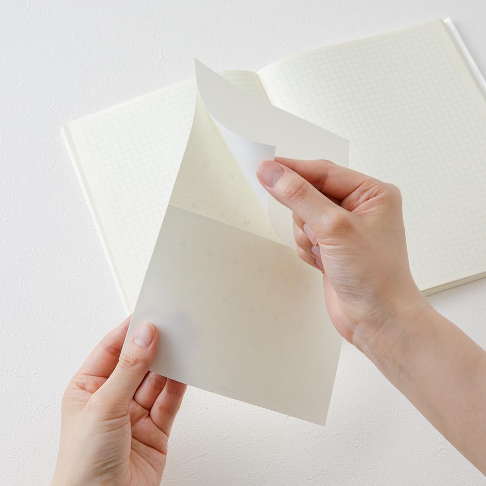 Midori MD Notebook 2026 Monthly 22412006 December Diary, Stickers, Large, (Starts 2025)