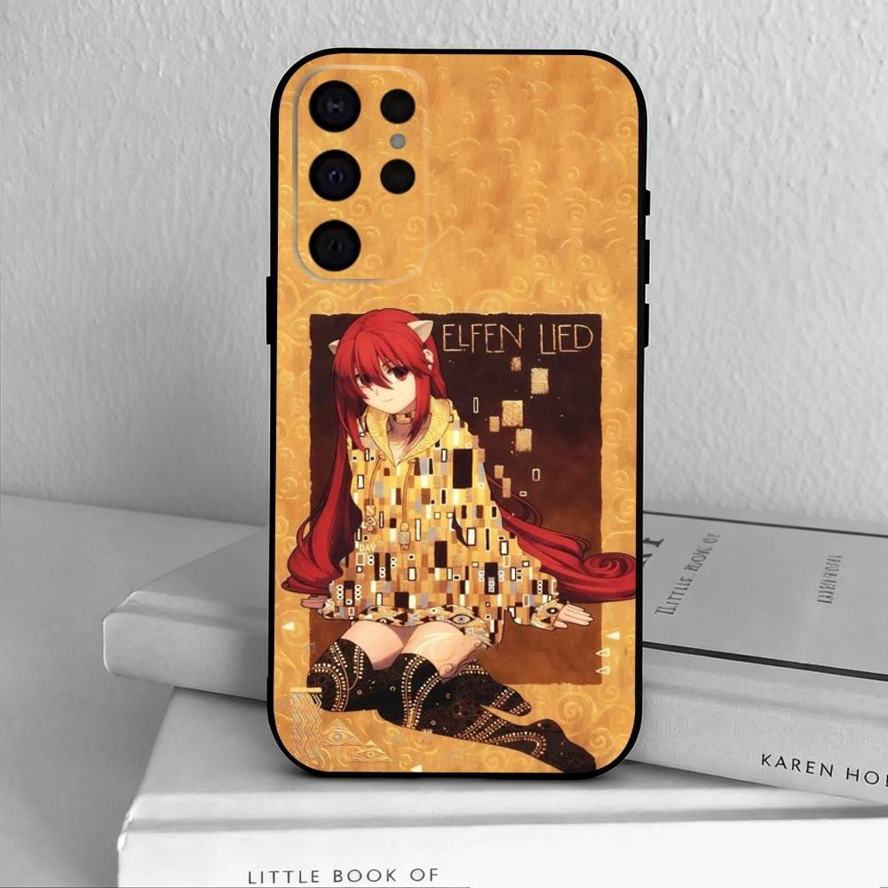 E-Elfen Lied L-Lilium Lucy  Phone Case For Samsung S25,S24,S21,S22,S23,S30,Ultra,S20,Plus,Others Soft Black Cover