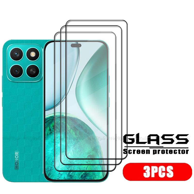 1/2/3/4pcs For Huawei Honor X8C Glass Honor X8C Tempered Glass 9H HD Phone Protective Full Cover Glue Screen Protector Honor X8C