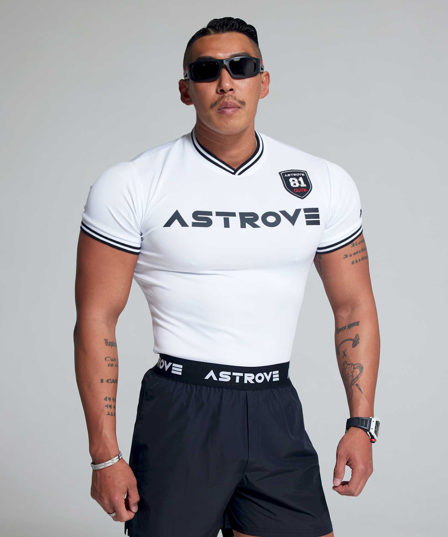 Astrov Dry Compression Half T-Shirt White M