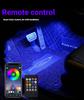 48 LED Car Interior Ambient Foot Light Strip Neon Lighting Kit with Remote App Music Control Auto RGB Decorative Lamps