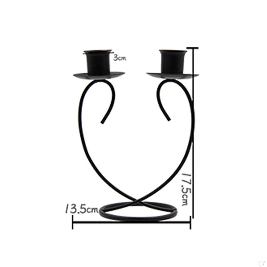 Candle Holder Metal Candlestick Candelabra Iron Candleholder Candles Stand for Living Room