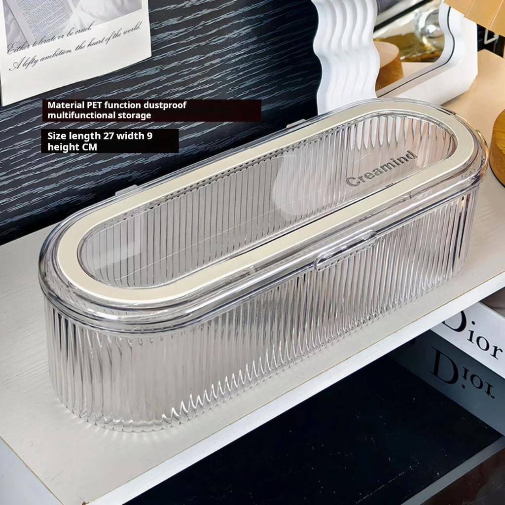 Hair Accessories Organizer Acrylic Storage Box Clear Hair Tie Organizer for Headband Laundry Pods Container Desktop Storage Box