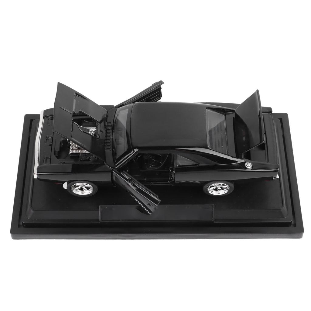 Car Model 1:32 Scale RT Diecast Car Toys for Kids and Adults Birthday Festival Gifts Glossy Black