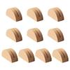 10Pcs Wooden Table Number Stands Decorative Semicircle Wood Note Memo Photo Holder For Postcard Picture Note Memo Sheet Display