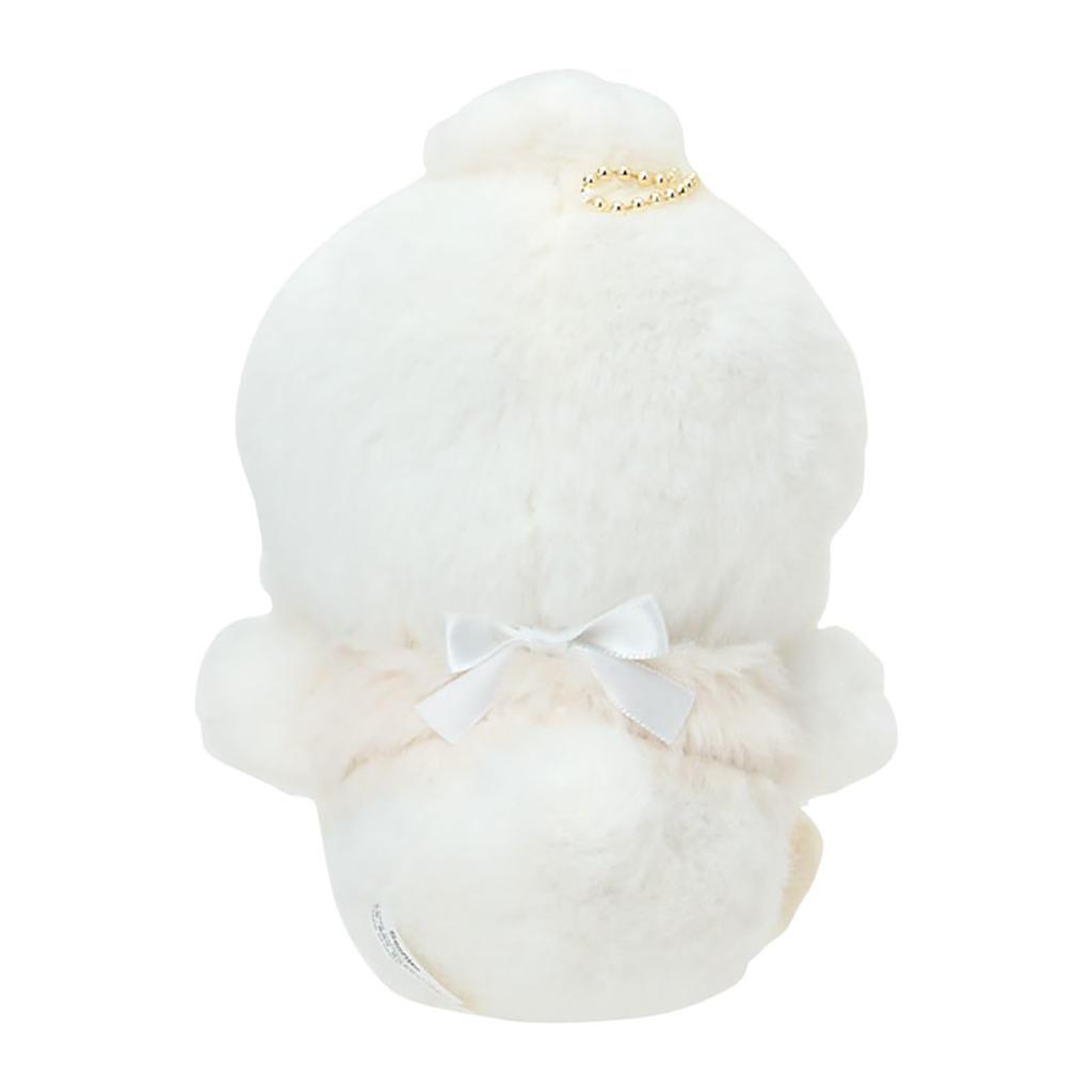 Sanrio Mascot Holder In a Fluffy White Pekkle the Duck 575844 (Napping Cloud) -