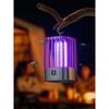 Mosquito fumigator, mosquito repellent for home. Portable insect lamp trap, electric fly swatter, purple