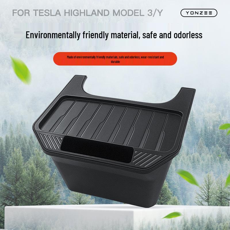 Rear Storage Box & Trash Can for Tesla Model Y/3