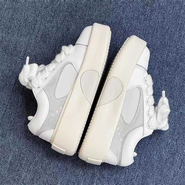 

Нишевый дизайн обувь на платформе мужская и женская увеличивающая рост повседневная пара обувь для хлеба 40 серый