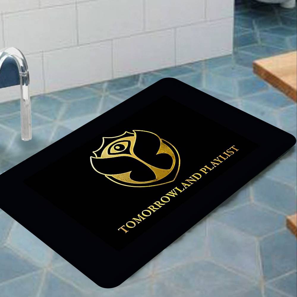 T-Tomorrowland Music Logo Tappeto per Corridoio Stile INS Morbido Pavimento per Camera da Letto Tappetino per Lavanderia Casa Tappeti Antiscivolo per Zona Comodino