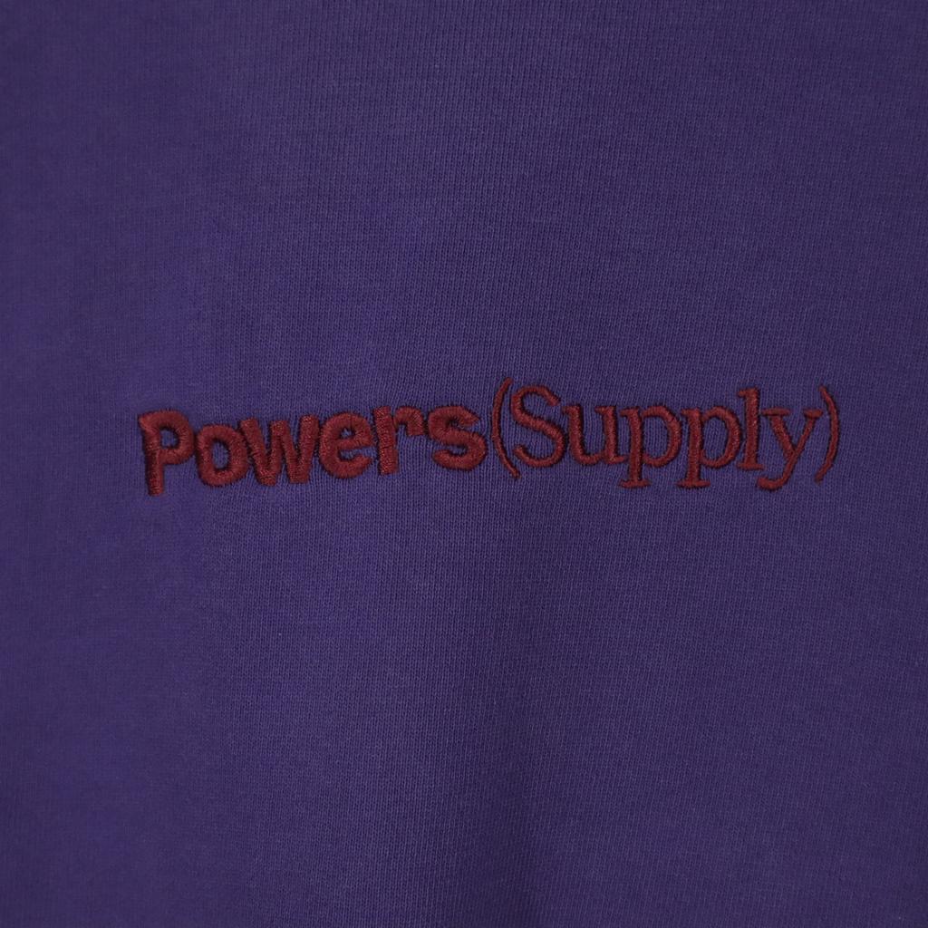 POWERS Made in the USA, fleece lining Long sleeve sweat XL purple Men's Used