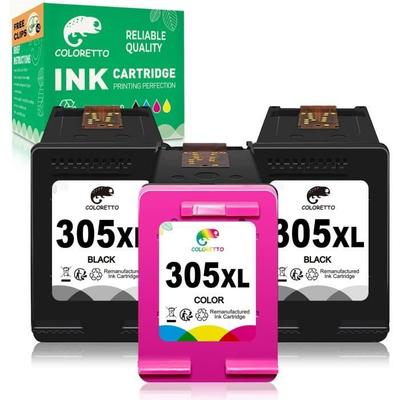 Wiederaufbereitete Tintenpatrone zum Ersetzen der HP 305XL 305 XL Patronen(2 Schwarz, 1 Farbe) zu verwenden mit den [765]