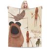 Marcus The Worm Meme Blanket Fleece Decoration Robert Help Me Breathable Lightweight Thin Throw Blankets for Sofa Bedspread