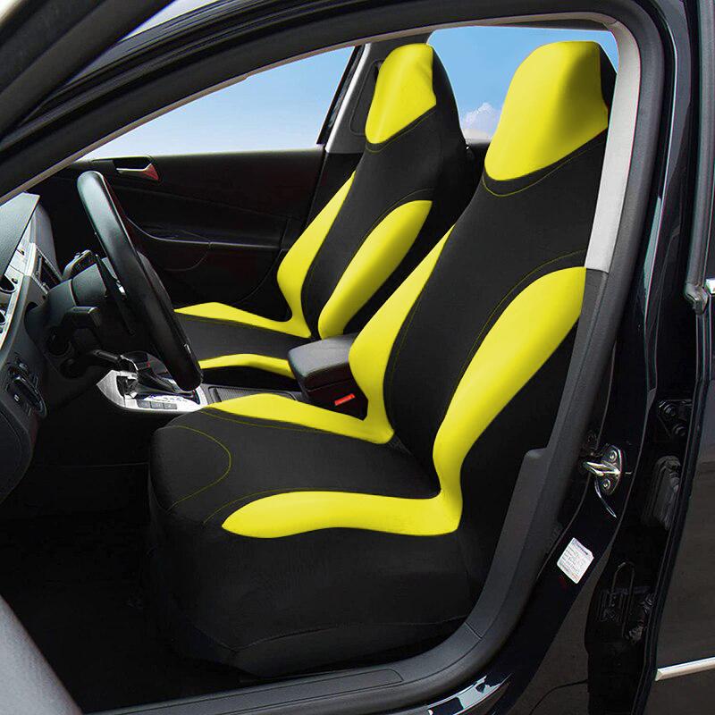 Racing Style Integrated Front Bucket Seat Cover Flat Cloth Auto Accessories Universal For For lada-LARGUS