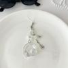 Cute Glitter Earphone-Shaped Keychain Star Guitar Microphone Pendant Phone Chain Lanyard Girly Backpack Charms Bag Hanging Gifts
