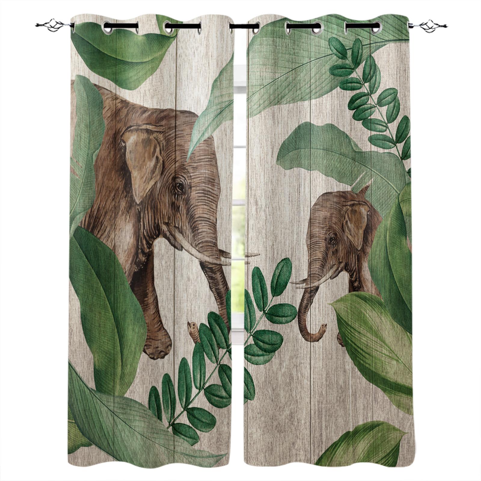 Газетный слон Шторы для гостиной Декоративные элементы Гостиная 135W x 60H(cm) — фото 14