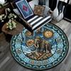 Bear Nature Harmony Round Area Rug Under Office Chairs Bedroom Living Room Home Decor