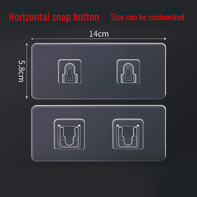 Transparent Adhesive Hook: Nail-Free, Strong Hold, Traceless, Snap-On Suction Hook