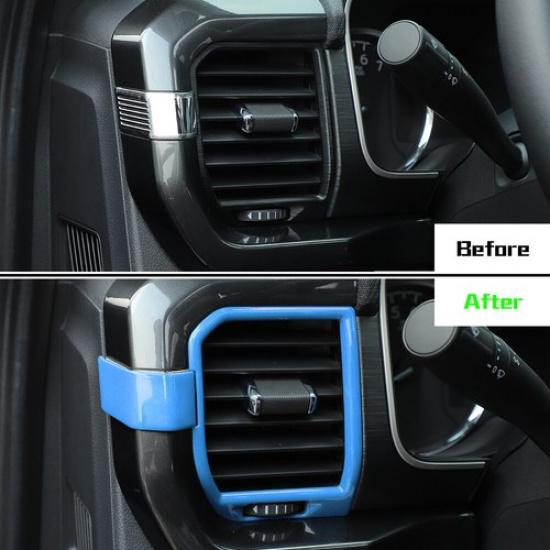 Center Console Side Air Vent Outlet Cover For Ford F150 -22 Light Blue US