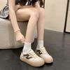 2025 autumn new fashion Korean version of simple sports little white shoes casual retro ugly cute running board shoes