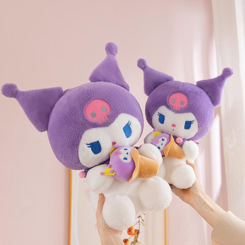 Kuromi Eiscreme Plüschpuppe: Kinderkissen & Geschenk