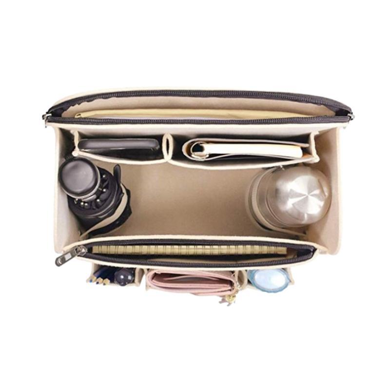 1 Pcs Multi-Pocket Insert Bag Organizer For Backpack Storage Bag Felt Backpack Inner Bag Liner Bag