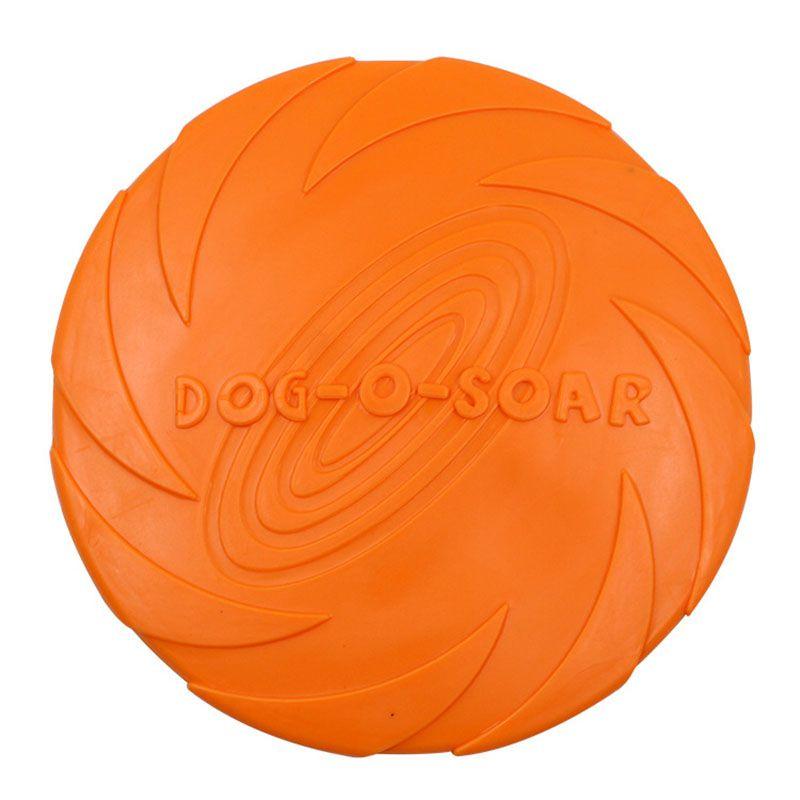 

Silicone Dog Pet Flying Disc Toy For Large Dog Outdoor Training Playing помаранчевий