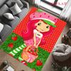 Strawberry Shortcake  Carpet Rug for Living Room Bedroom Home Sofa Decoration,Kids Play Nonslip Floor Mat