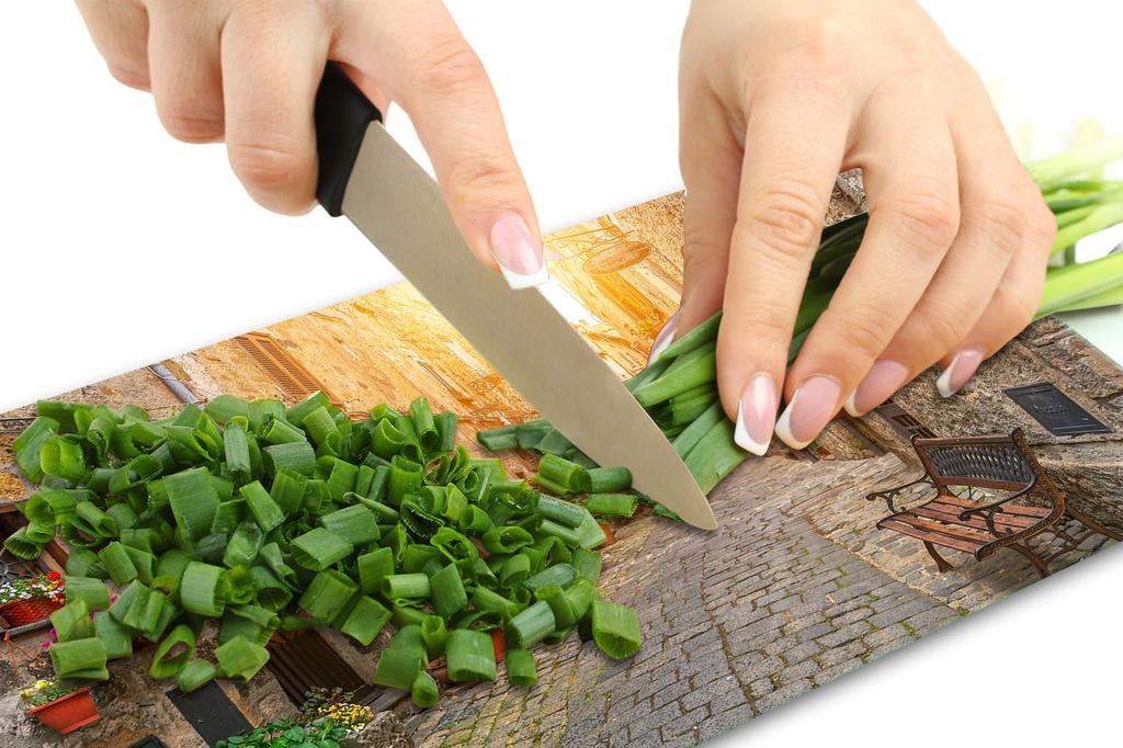 Glass Board Cutting Board 52X30 City