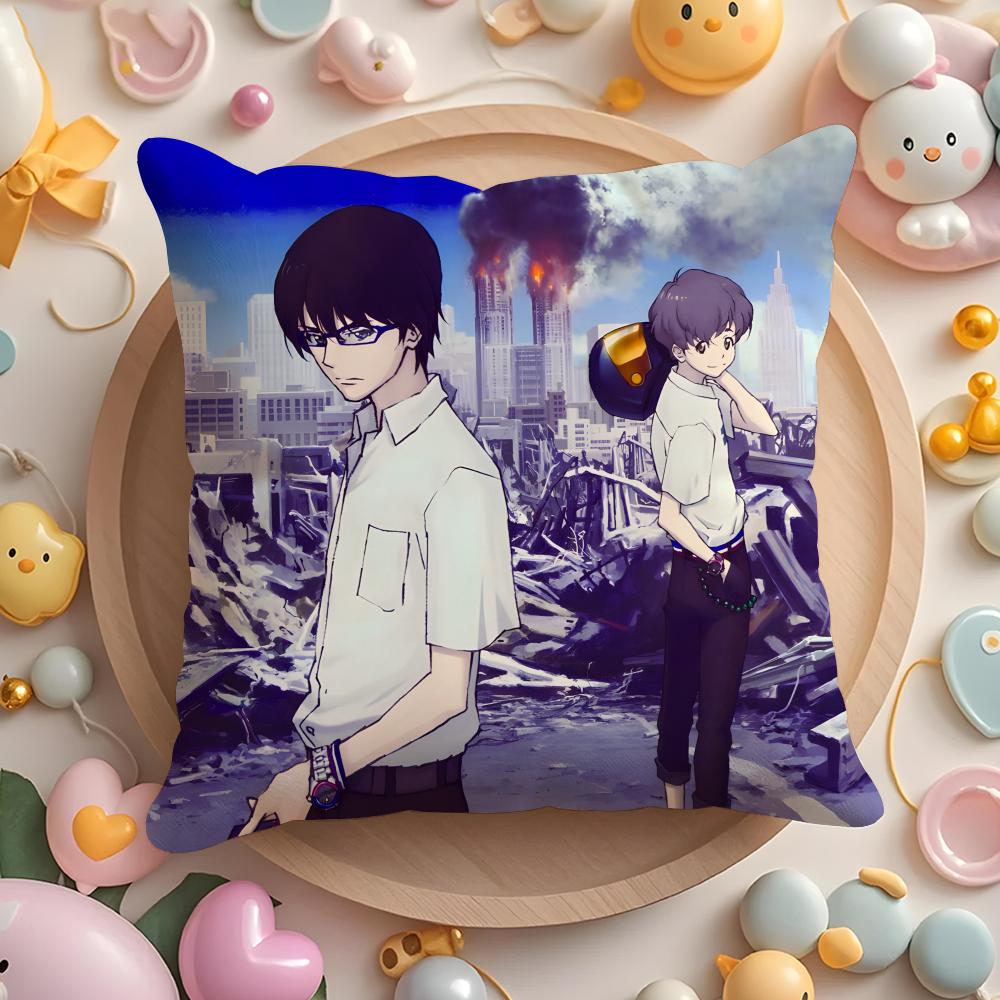 

Anime Z-ankyou no T-Terror Cushion Cover Home & Car Multi-Scene Pillow Cover - Reversible, Soft & Durable for Daily Use 30cmx30cm