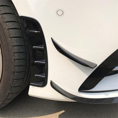 New Pair Glossy Black TPU Side Fender Sticker Wheel Eyebrow Extension Arch Protector