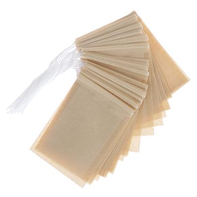 100 Teile/los Leere Papier Tee Taschen Filter Kordelzug Teebeutel Für Kräuter Lose Tee