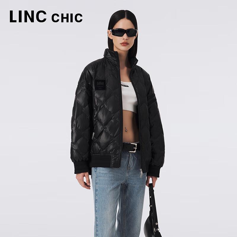 Jinyujie Damen Leichte Cropped Daunenjacke