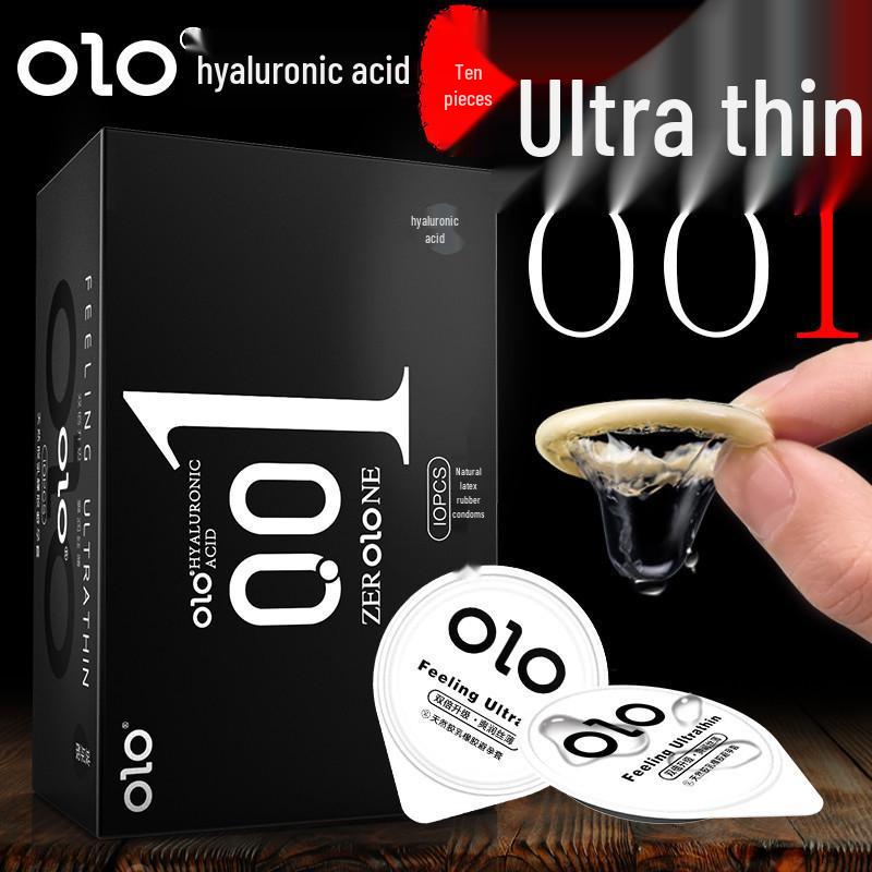 OLO 10-Pack Ice & Fire Condoms for Adults - God/Goddess Pleasure Series