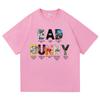 Love 2025 Summer Pure Cotton Men S and Women S 2D Style Graffiti Picture Print Trendy T-shirt Tops with Multiple Styles